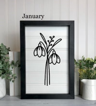 Load image into Gallery viewer, Birth Month Florals Bead board Sign