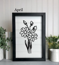 Load image into Gallery viewer, Birth Month Florals Bead board Sign