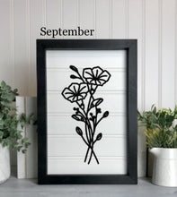 Load image into Gallery viewer, Birth Month Florals Bead board Sign