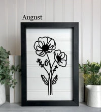 Load image into Gallery viewer, Birth Month Florals Bead board Sign