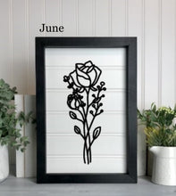 Load image into Gallery viewer, Birth Month Florals Bead board Sign