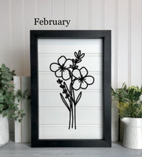 Load image into Gallery viewer, Birth Month Florals Bead board Sign