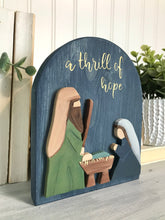 Load image into Gallery viewer, Arched Wood Sign *Nativity*