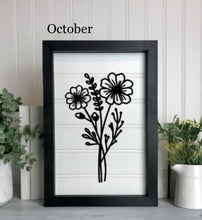 Load image into Gallery viewer, Birth Month Florals Bead board Sign