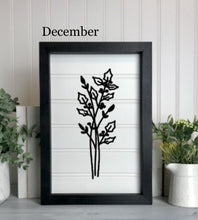 Load image into Gallery viewer, Birth Month Florals Bead board Sign