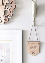 Load image into Gallery viewer, Rainbow Connection Wooden Pennant