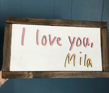 Load image into Gallery viewer, Custom Handwriting Sign