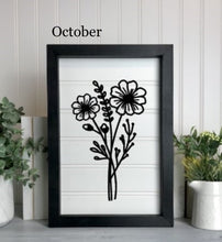 Load image into Gallery viewer, Birth Month Florals Bead board Sign
