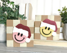 Load image into Gallery viewer, Checkerboard Smiley Santa Signs
