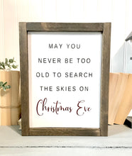 Load image into Gallery viewer, Christmas Eve Shelf Sitter Sign

