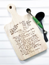 Load image into Gallery viewer, Engraved Recipe Cutting Board
