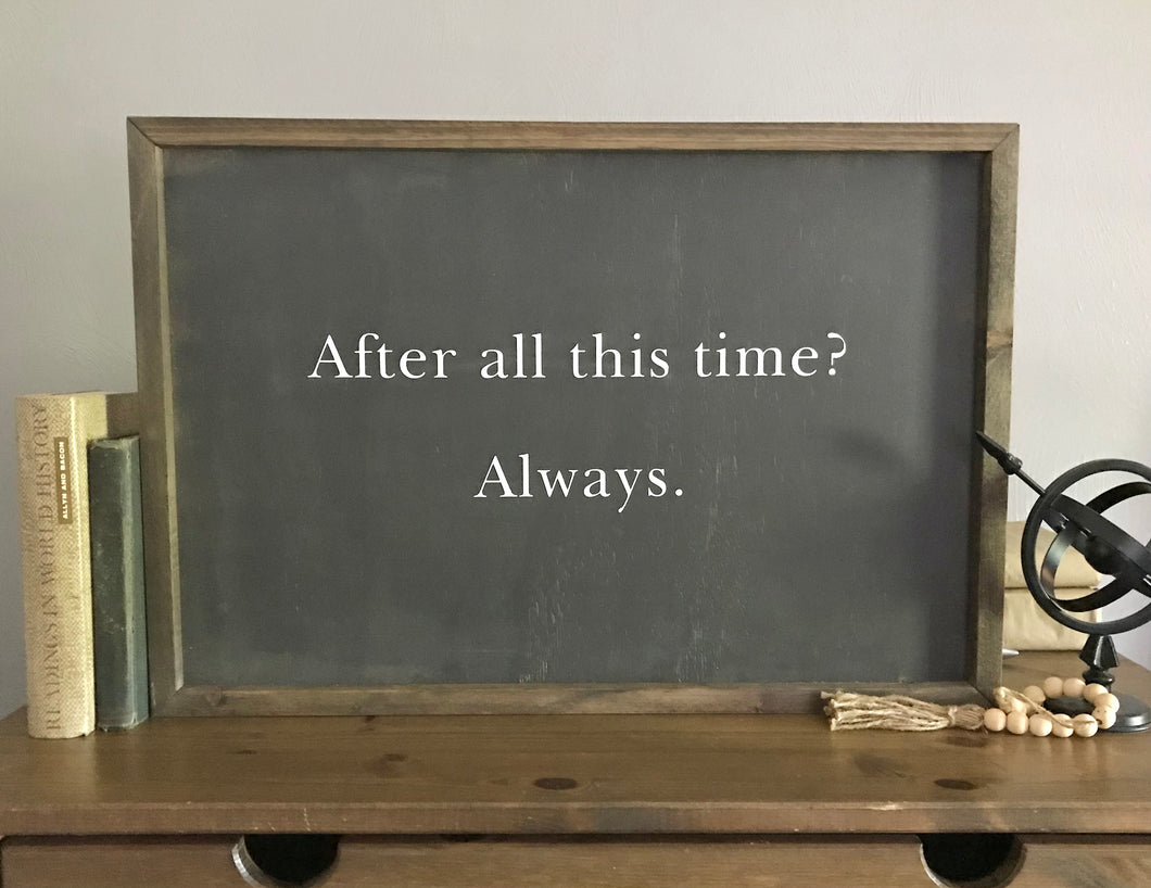 After All This Time? Always. Harry Potter Quote