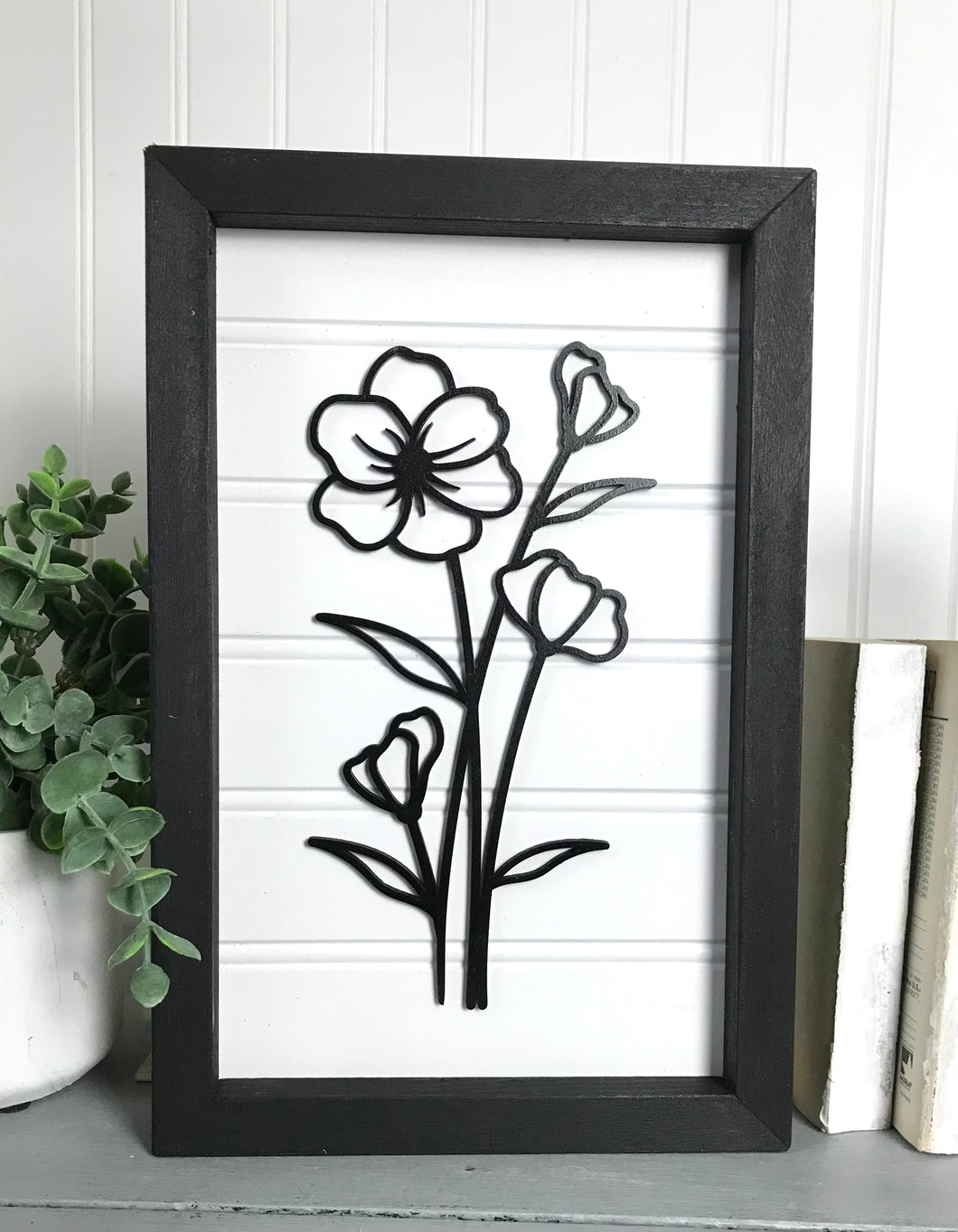 Bloom and Florals Bead board Sign
